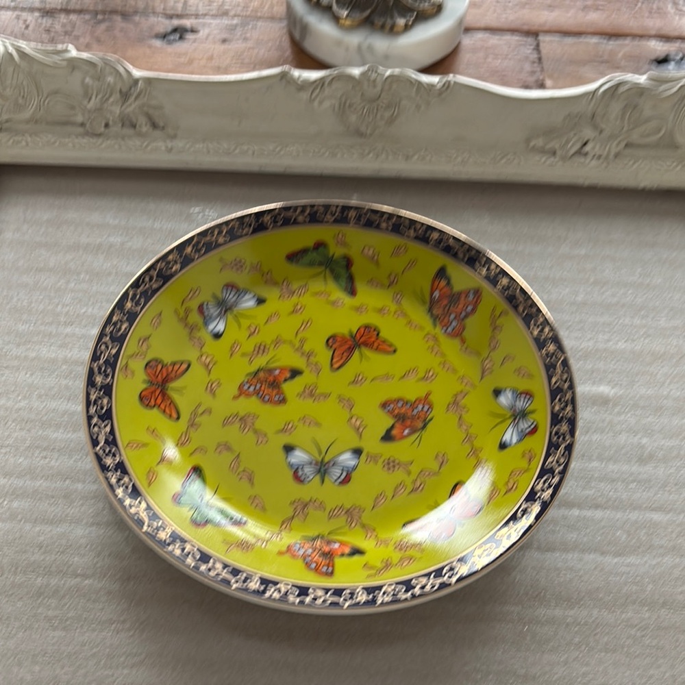Vibrant Butterfly Decorative Plate